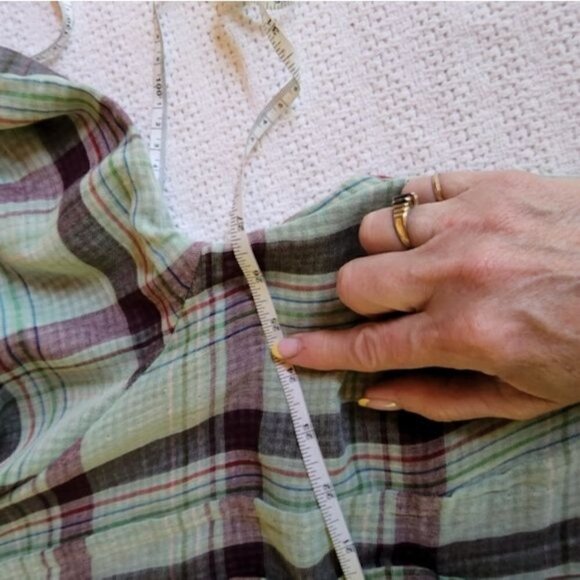 Elan Sz. M Long Sleeve Button Down Multicolored Oversized Shirt/Dress w pockets - Picture 11 of 15